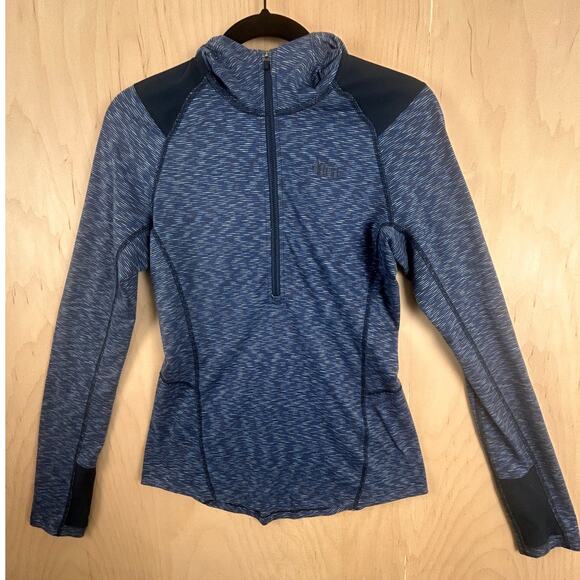 REI Women’s Blue Hooded Zip-Up Active Jacket Small Athletic Stretch - Picture 2 of 10